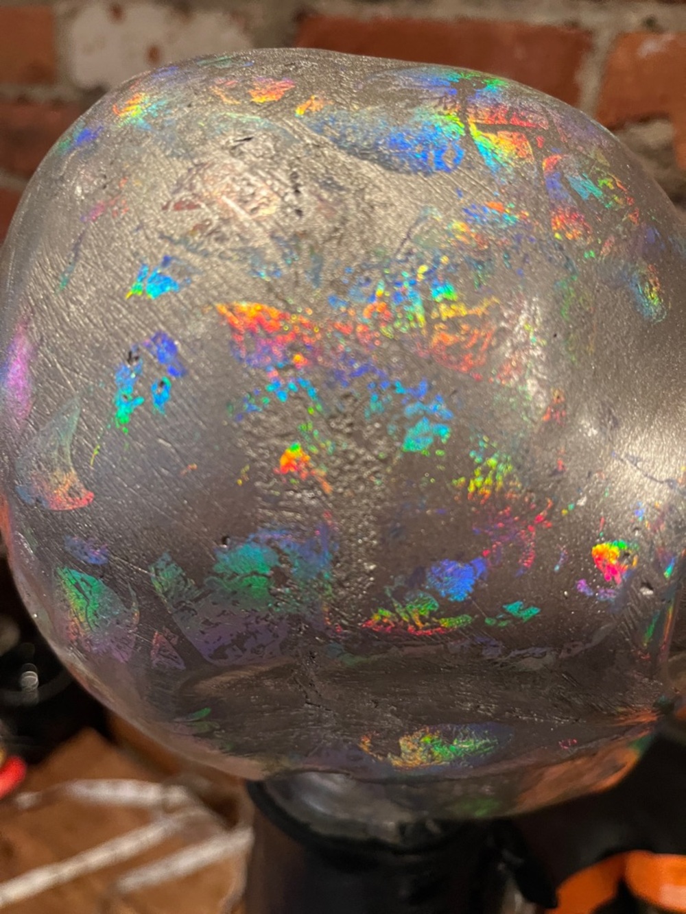 Holographic Silver Alien Skeleton Candy Holder - Holiday Decor - Picture 9 of 16